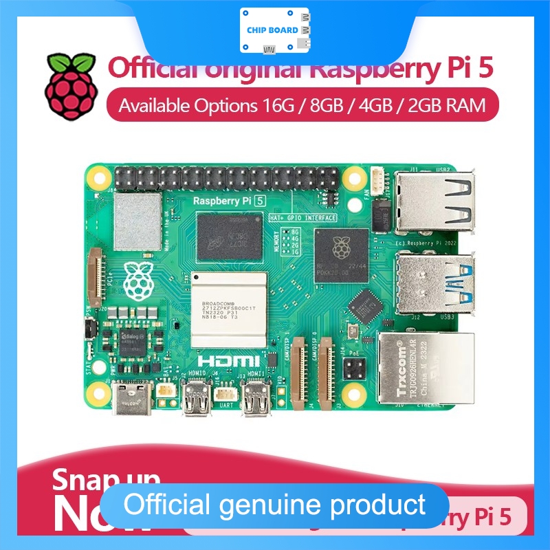 Raspberry Pi 5 8Gb Board - Resmi Raspberry Pi 5 Tek Kartlı