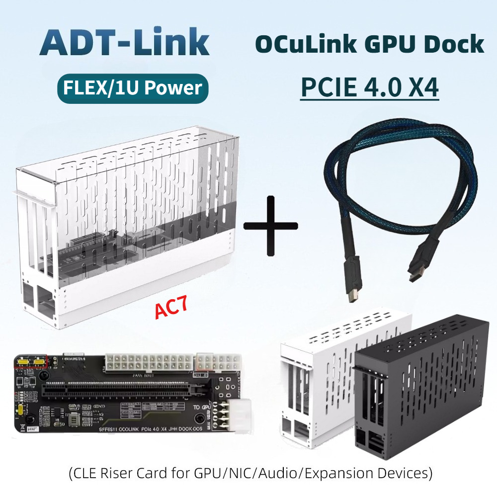 Oculink Egpu Mini Pc - 50CM Oculink EGPU Grafik Kartı Yuvası,
