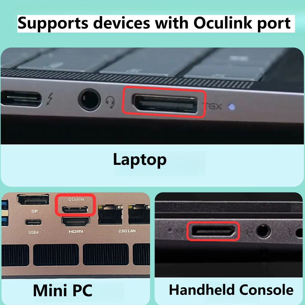 Oculink eGPU Grafik Kartı Yuva - Oculink Egpu Mini Pc incelemesi ve fiyatı