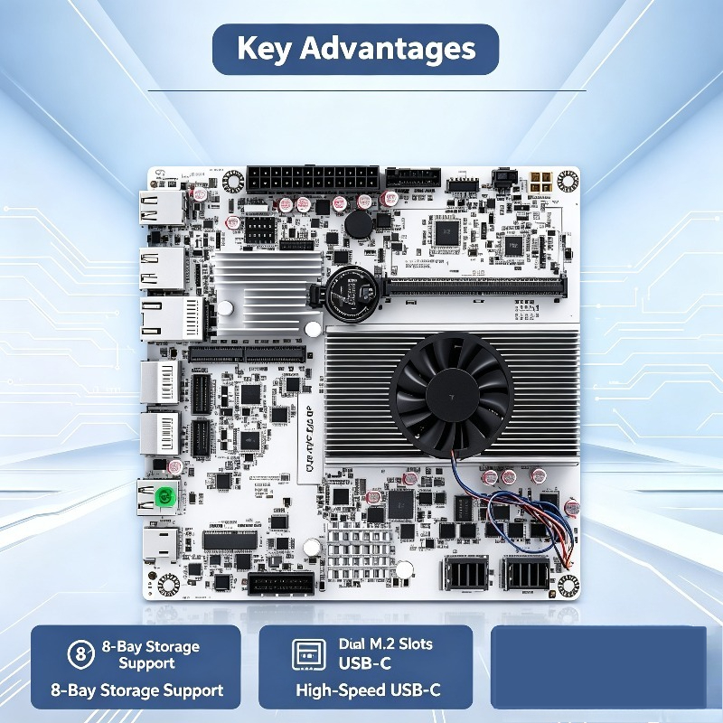 Mini ITX NAS Anakartı, N150/N3 - Nas Motherboard 8 Sata Mini Itx incelemesi ve fiyatı