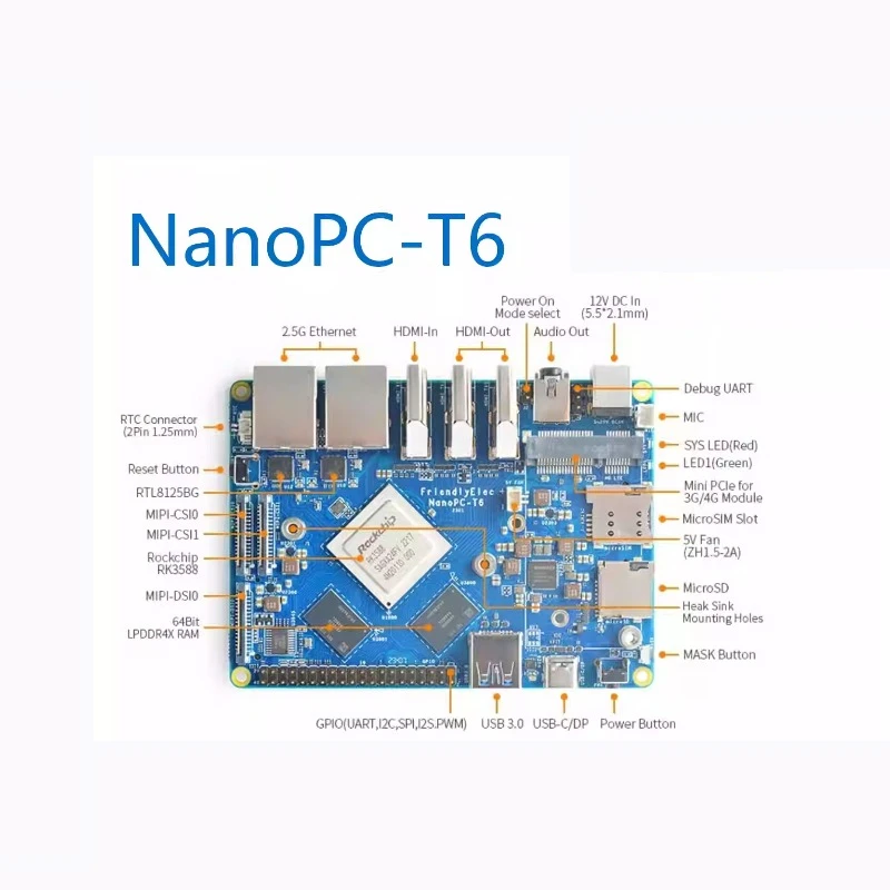 VoltSNanopc T6 Geliştirme Kart - Rockchip Rk3588 Development Board incelemesi ve fiyatı